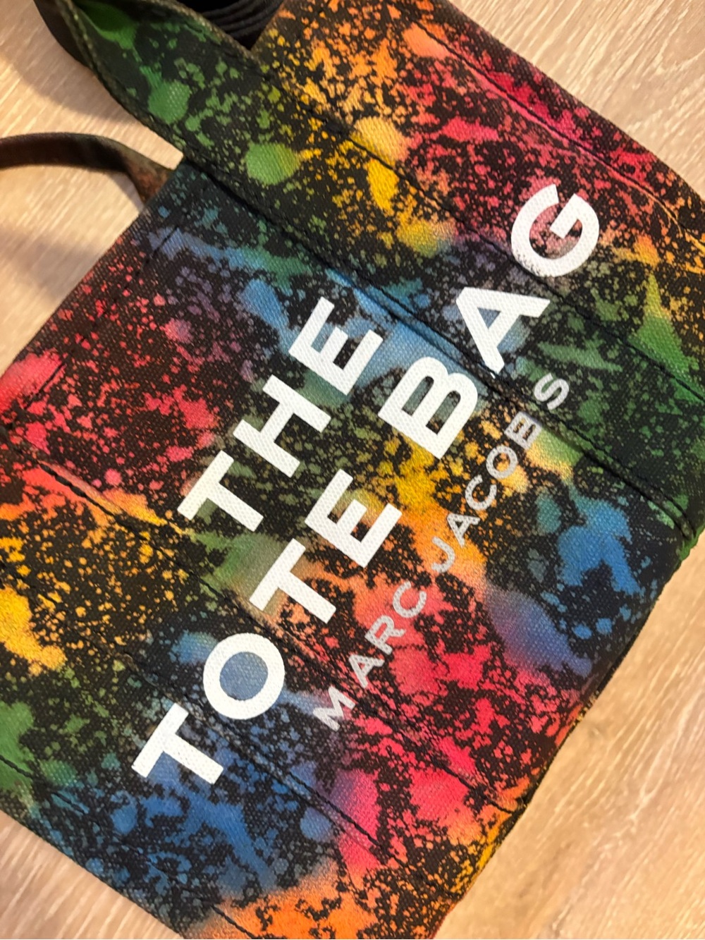 Small Marc Jacobs “Rainbow Splatter” 🌈 The Tote Bag - Picture 2 of 9